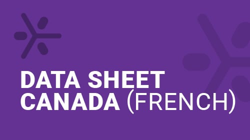 Data Sheet Canada French header graphic