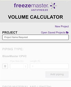 freezemaster volume calculator