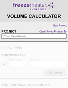 freezemaster™ Antifreeze Volume Calculator